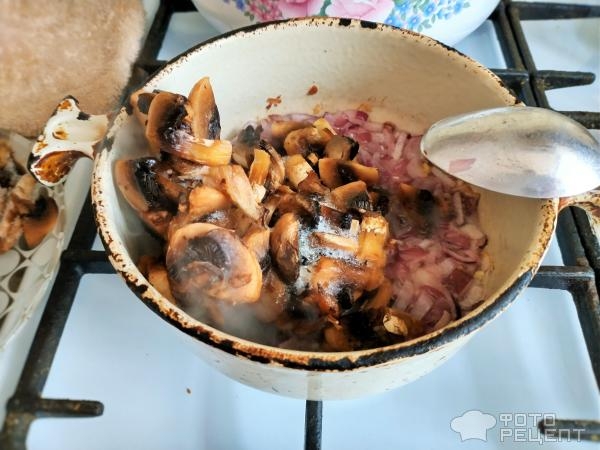 Рецепт: Блинчики с картофелем и грибами - Для любителей фаршированных блинчиков