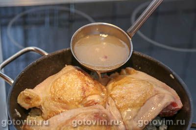 Куриные бедра с горчицей и сливками