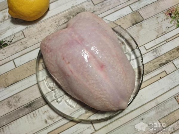 Рецепт: Куриное филе со стручковой фасолью - под творожной заливкой в духовке Рецепт: Куриное филе со стручковой фасолью - под творожной заливкой в духовке