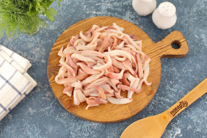 Кальмары с лимоном