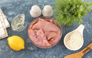 Кальмары с лимоном