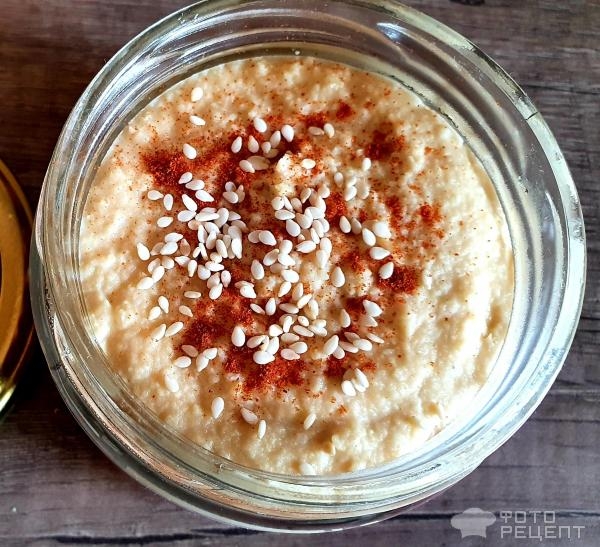 Рецепт: Хумус - с кунжутом - полезно и сытно Рецепт: Хумус - с кунжутом - полезно и сытно