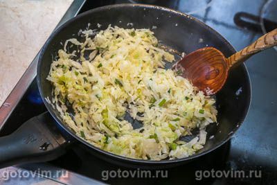 Ленивые пирожки с капустой и яйцом Ленивые пирожки с капустой и яйцом