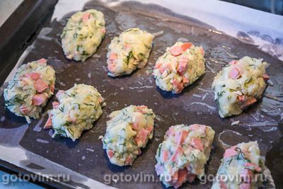 Картофельные котлеты из пюре с колбасой и сыром Картофельные котлеты из пюре с колбасой и сыром
