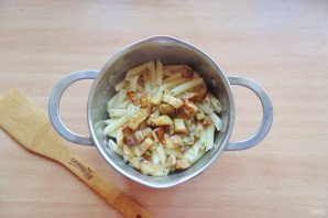 Паста с баклажанами и грибами