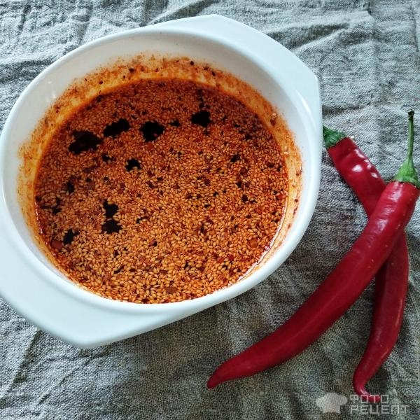Рецепт: Чили масло Хун Ю - китайское пряное красное масло Рецепт: Чили масло Хун Ю - китайское пряное красное масло