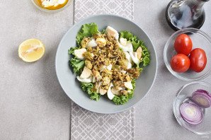Салат из мяса мидий