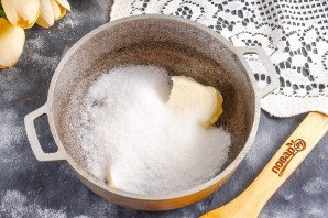 Блинный торт с карамелью