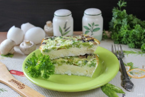 Омлет с брокколи и грибами Омлет с брокколи и грибами
