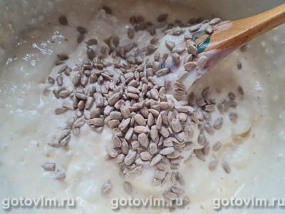 Творожный хлеб с семечками (без дрожжей) Творожный хлеб с семечками (без дрожжей)