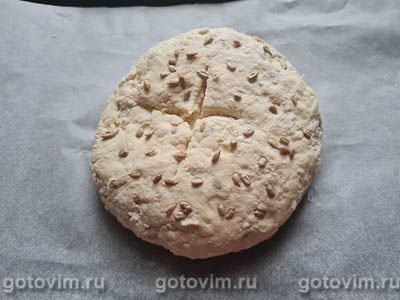 Творожный хлеб с семечками (без дрожжей) Творожный хлеб с семечками (без дрожжей)