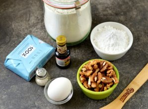 Ореховое печенье из песочного теста