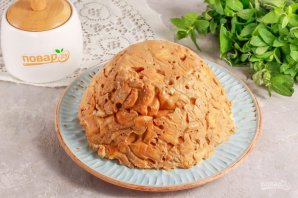 Торт из печенья "Рыбки" со сгущенкой Торт из печенья "Рыбки" со сгущенкой