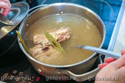 Щи со свининой и зеленой редькой Щи со свининой и зеленой редькой
