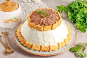 Торт из печенья "Рыбки" со сгущенкой Торт из печенья "Рыбки" со сгущенкой