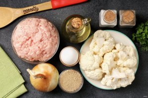 Фрикадельки с цветной капустой