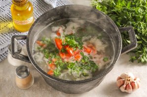 Уха из щуки с пшеном