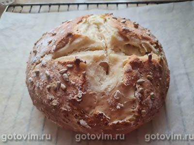 Творожный хлеб с семечками (без дрожжей) Творожный хлеб с семечками (без дрожжей)