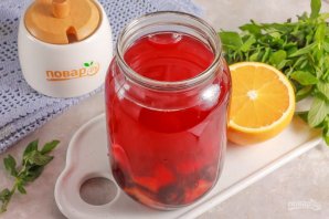 Компот из чёрной смородины с апельсином на зиму Компот из чёрной смородины с апельсином на зиму
