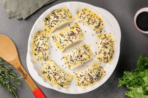Мини-слойки с красной рыбой Мини-слойки с красной рыбой