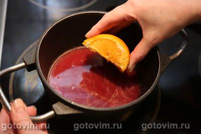 Утиные ножки в гранатовом соусе с грейпфрутом Утиные ножки в гранатовом соусе с грейпфрутом