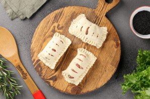 Мини-слойки с красной рыбой Мини-слойки с красной рыбой