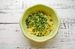 Салат из щуки горячего копчения