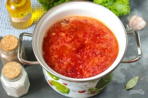 Борщ с брюссельской капустой