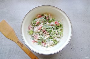 Салат куриный с пекинской капустой Салат куриный с пекинской капустой
