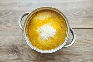 Сырный суп с куриными желудками Сырный суп с куриными желудками