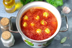 Борщ с брюссельской капустой