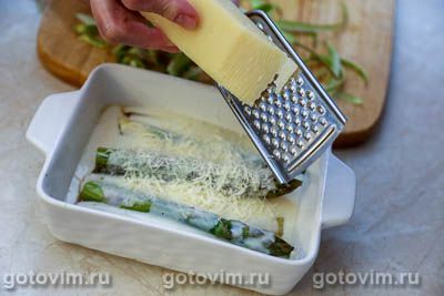 Гратен из спаржи в соусе бешамель Гратен из спаржи в соусе бешамель