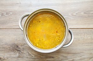 Сырный суп с куриными желудками Сырный суп с куриными желудками