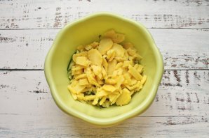 Салат из щуки горячего копчения