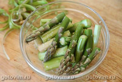 Гарнир из запеченных овощей и спаржи Гарнир из запеченных овощей и спаржи