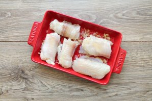 Запеченный морской язык с сыром Запеченный морской язык с сыром