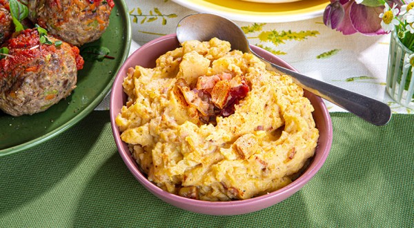 Картофельное пюре с печеным чесноком и беконом – пошаговый рецепт с фото на сайте Гастроном Картофельное пюре с печеным чесноком и беконом – пошаговый рецепт с фото на сайте Гастроном