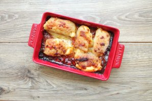 Запеченный морской язык с сыром Запеченный морской язык с сыром