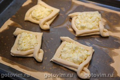 Слойка с творогом и спаржей Слойка с творогом и спаржей