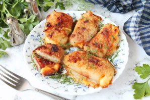 Запеченный морской язык с сыром Запеченный морской язык с сыром