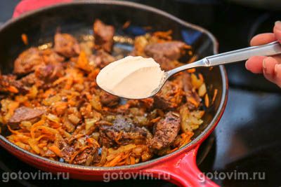 Утиная печень в молочном соусе