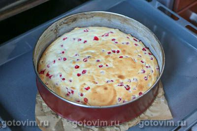 Пирог с риккотой и красной смородиной Пирог с риккотой и красной смородиной