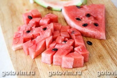 Сальса из арбуза с брынзой и кукурузой Сальса из арбуза с брынзой и кукурузой