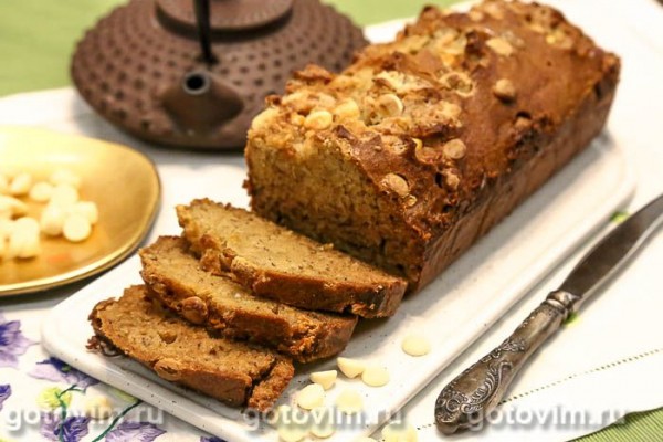 Банановый кекс с белым шоколадом (Banana Chocolate Bread) Банановый кекс с белым шоколадом (Banana Chocolate Bread)
