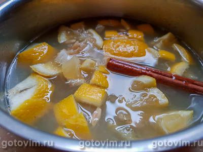 Десерт из виноградного желе со сливочным сыром
