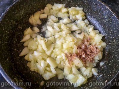 Печенье из манки с яблоком