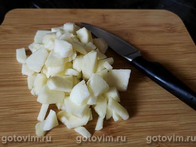 Печенье из манки с яблоком
