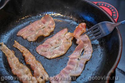 Мятая картошка в духовке с беконом и сыром Мятая картошка в духовке с беконом и сыром