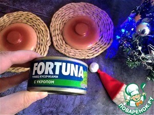 Тунец с укропом в горшочке
