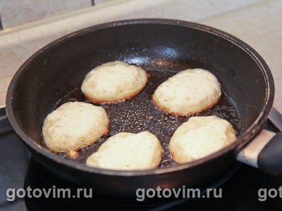 Творожные оладьи (дрожжевые)